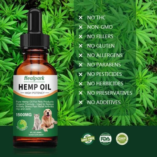HEALPARK HEMP OIL | PETS - 1500MG - Image 2