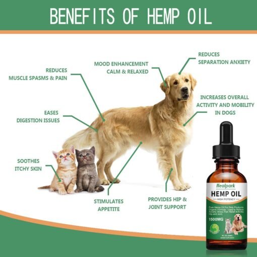 HEALPARK HEMP OIL | PETS - 1500MG - Image 5
